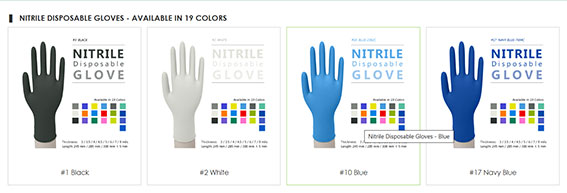 Latex Examination Gloves Nitrile Disposable Gloves